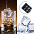 Froz Silicone Ice Cube Trays 2 Pack, Makes 8 Big 2 Inch Square Ice Cubes for Whiskey and Cocktails