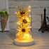 Sunflower Gifts for Women, Artificial Sunflowers in Glass Dome with LED Strip, Birthday Gifts for Mom & Grandma,