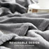 Hansleep Fleece Throw Blanket, Super Soft Flannel Fuzzy Grey, Plush Cozy Blanket for All Seasons, 50x60 Inches