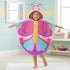 Towel,100% Swimming, 3-6 PinkSheep Kids Beach Cotton Bath Towel with Hooded, Super Absorbent Girl Poncho Towel