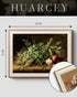 12x16 inch, HUARCEY Vintage Herb Kitchen Wall Art Framed Canvas Print Fresh Basil Rosemary Bay Leaves Garlic Onion