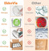40 Pack 4 oz EkkoVla Glass Jars with Lids and Bands, Regular Mouth Mini Mason Jar, Canning Jars for Honey, Jam, Jelly