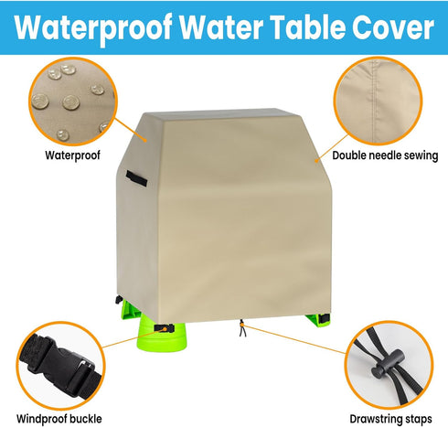 Summer Step2 420D OKPOW Water Table Cover for Kids - Outdoor Toys Cover Compatible with Water Play Table - Oxford