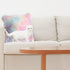 Soft Faux Fur Throw Pillow Covers, Pack of 2 Peach Blush Plush Tie Dye Pink Cushion Cases for Sofa