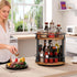 2 Countertop SR22BR YATINEY Lazy Susan Organizer, Rotating Spice Rack, Tier Spice Turntable Organizer, Industrial