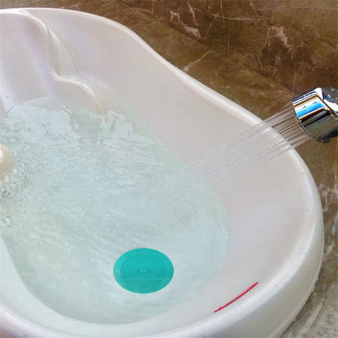 tifanso 2 Pack 6” Bathtub Drain Cover Stopper, Large Silicone Suction Hair Stopper, Bathroom Accessories