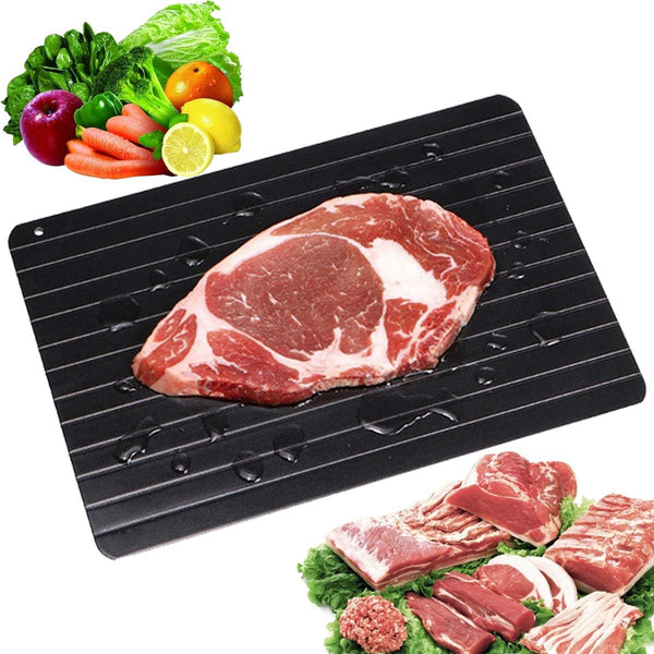 Haploon Rapid Defrosting Tray, High Density Aluminum Thawing Plate for Defrosting Frozen Food Without Microwave
