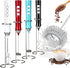 Rechargeable Handheld Milk Frother, Electric Coffee Mixer with 2 Stainless Steel Egg Beaters for Hot Chocolate