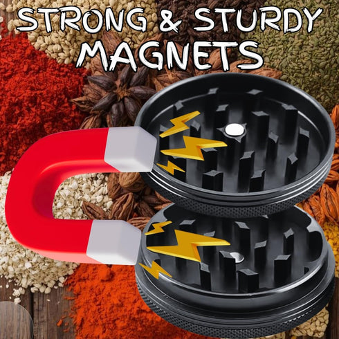 2 4 inch (2, 4 inches) Herb Grinders. Layer Grinder. aluminum alloy metal. Top and Bottom Only. NO Screen Catcher.