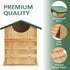 Box,13.5x9.5 Inch PROLEE Owl House,Owl Nesting Box for Outside with Mounting Screws and Wood Shavings,Cedar Wood Owls