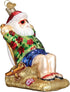 Old World Christmas Ornaments Sunning Santa Glass Blown Ornaments for Christmas Tree