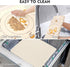 Ourokhome Extra Thick Silicone Baking Mat with Dough Cutter, 20'' x 16", Beige