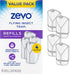Zevo Flying Insect Trap Refill Cartridges, 4 Pack, Fruit Fly Trap, Fly Trap