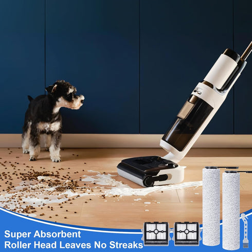 Fixbetter S6/S7 Ultra/S7 Steam/i6 Stretch/i5 Stretch/S9 steam/S9 Roller Brush and HEPA Filter for Tineco Floor One