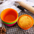 Webake 4.3 Inch Jumbo Silicone Baking Cups, Reusable Non-stick Extra Large Cupcake Liners, Pack of 12