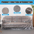 Heavy-Duty Plastic Sofa Couch Cover, Waterproof Clear Furniture Protector for Moving, Dust-Proof Bag 96 x 42 x 62 Inch