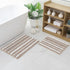 HOMEIDEAS 2 Piece Cationic-Dye Bathroom Rugs Sets, Chenille Extra Soft Absorbent Non-Slip Machine Washable Bath Mats