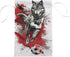 Wolf Playing Soccer Garden Flag Silver And Black House Yard Flag Seasonal Holiday Outside Holiday Decoration Home Decor Double Sided Flag 12x18inches