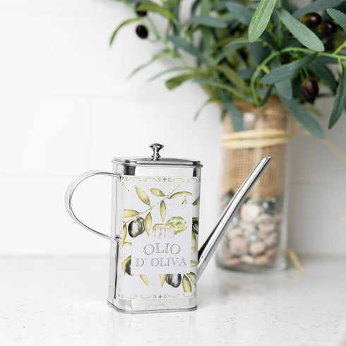 16 Fox Run Stainless Steel Olive Oil Dispenser With No Drip Spout, Ounces