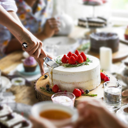 Cake Cutting Set for Wedding - Knife and Server Set, Stainless Steel Cake Cutter and Pie Spatula