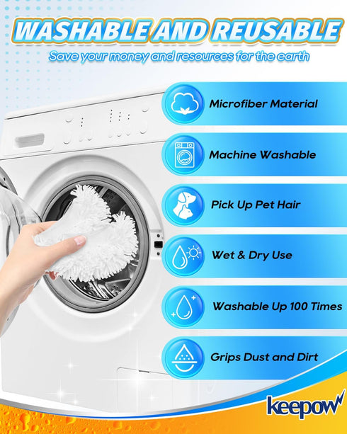8 PCS Universal Microfiber Cloths for Handheld Steam Cleaner Accessories Compatible with Bissell Steam Shot Omni