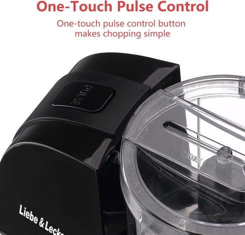 Processor,1.5 Liebe&Lecker Mini Food Cup Mini Chopper for Cutting Vegetable, Garlic,Onion and Meat