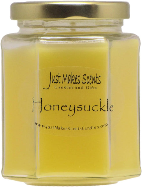 Honeysuckle Scented Blended Soy Candle | Hand Poured Spring Candles | Made in The USA by Just Makes Scents