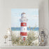Beach Decor Lighthouse Wall Art - 12" x 16" Framed Seagull Canvas Prints for Home Living Room Office