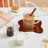 Toyarone Table(1, Acrylic Coaster for Desk, Transparent Coaster Decorative Plates, Clear Cloud Shape Coffee Cup Mats