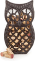 Twine Wise Owl Cork Holder - Decorative Wine Cork Storage and Decor, Set of 1, Rustic Bronze Finish