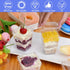 Monrocco 50 Pack 5 oz Plastic Dessert Cups with Lids and Spoons, Small Parfait Yogurt Pudding Cups with Lids for Party