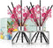 COCODOR 2 Pack Preserved Real Flower Reed Diffuser Set, 6.7oz (200ml) Rose Perfume, Oil Diffuser & Sticks