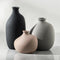 Ceramic Vase Set of 3, Small Modern Rustic Pottery Vases for Home