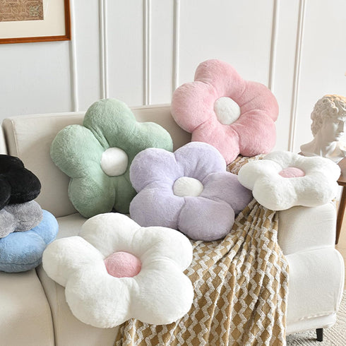 15 Inches) Flower Pillows, Soft Flower Shaped Pillow with Home Decorative for Couch Chair Bed,Flower Floor Throw