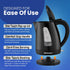 Elite Gourmet EKT8690 1.7L Electric Tea Kettle 1500W Hot Water Heater Boiler BPA-Free, Fast Boil, Water Level Window and Auto Shut-Off, Black by Elite Gourmet
