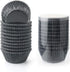 Gifbera 200-Count Standard Black Foil Cupcake Liners Muffin Wrappers