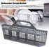 Dishwasher Silverware Replacement Basket, Plastic Universal Dishwasher Cutlery Basket with Open Grid, Utensil Silverware Basket for WD28X10128, 19.7 X 8.3 X 3.7in