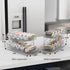 Soda Can Organizer for Refrigerator | Adjustable Width Drink Storage and Dispenser for Fridge, Clear (1 set)