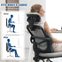 Adjustable Lumbar Support Pillow for Office Chair, Memory Foam Back Cushion for Chair/Car/Sofa/Plane (Darkgray)