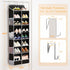 8 16 50lbs 16-24 Closet, Yecaye Tier Over the Door Shoe Organizer of Deep Compartments, Load Shoe Rack for Door