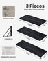 OrganizerBlackSet 3 BAYKA Wall Mounted Floating Shelves, Wood Floating Wall Shelf for Books & Decor, Small Space-Saving
