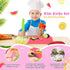 Yinkin 20 Pcs Kids Plastic Knife Set with Cutting Board, Toddler Knife Tools for Cooking Club, Preschool