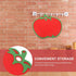 Kichvoe Tomato Shaped Plastic Cutting Board, Creative Kitchen Food Chopping Mat for Veggies & Cheese 31.80X26cm