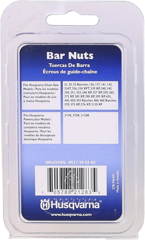 Husqvarna (4) Chainsaw Bar Nuts