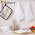 Set, 16 28 Inch 12 12 Inch 8 Pack, Homaxy Microfiber Waffle Weave Kitchen Towels x and x Ultra Absorbent and Solid