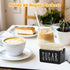Packet Ceramic Sugar Holder for Coffee Bar, Caddy, Container, Dispenser, Organizer for Table, Office, Hotel, Restaurant