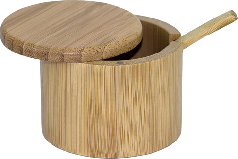 Totally Bamboo Little Dipper Salt Cellar Bamboo Storage Box with Magnetic Swivel
