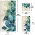 HATESAH Set,Soft 3 Towels,1 Towel,1 Towel,1 Bath Towels Absorbent Watercolor Peacock Feather Teal Turquoise Floral