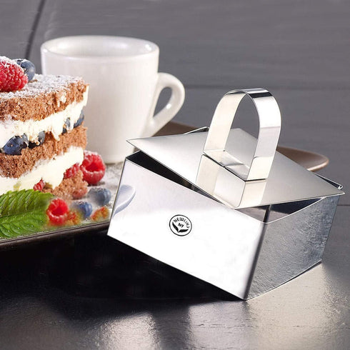 NewlineNY Stainless Steel Dessert Rings, 12 Pcs - Round, Square, Rectangular Molds for Appetizers, Salads, Cakes, Mousse