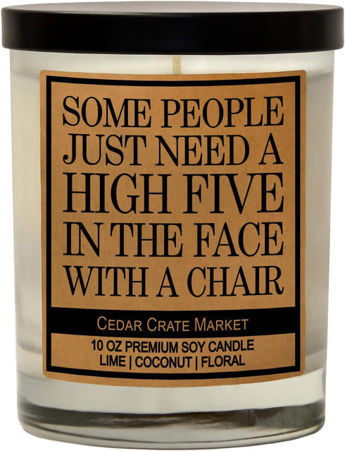 Cedar Crate Market Coworker Gifts for Women - Funny Scented Candle for Her, Him, Boss, Work Bestie